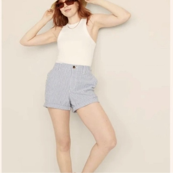 Old Navy Striped Linen Shorts - Picture 1 of 6